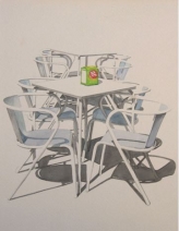 Straat terras Straat terras