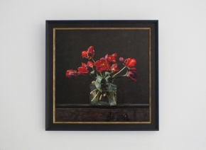 Giclée van Stilleven met papegaaitulpen Giclée van Stilleven met papegaaitulpen