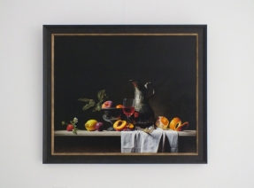 Giclée van Stilleven met kan en fruit Giclée van Stilleven met kan en fruit