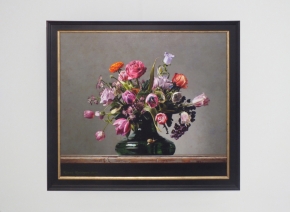 Giclée van Bloemstilleven met kleine vos Giclée van Bloemstilleven met kleine vos