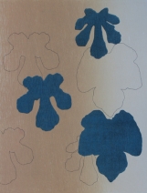 Vijgenbladeren blauw Vijgenbladeren blauw