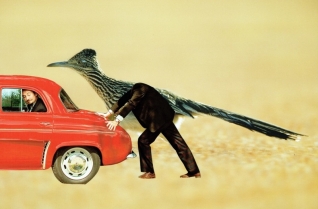 Een rode auto Een rode auto