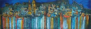 Cinque Terre acryl-en olieverf MARQUA052 € 349 Cinque Terre acryl-en olieverf MARQUA052 € 349