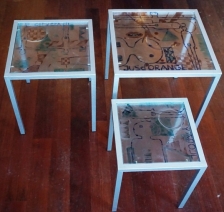Bijzettafeltjes grafiek Bijzettafeltjes grafiek