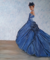 vrouw in Blauw vrouw in Blauw