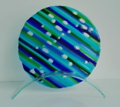 Cirkel in blauw en groene tinten Cirkel in blauw en groene tinten