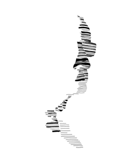 Tekeningen met viltstift soms in combinatie met potlood.