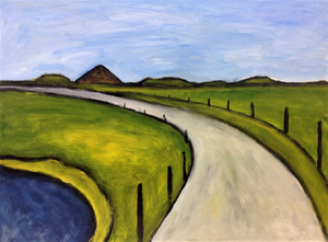 De weidsheid van de Westfriese Dijk, vastgelegd in drie series. 'Dijkverkenningen (2008), 'Doorgaan' (2010) en - de draad weer opgepakt -