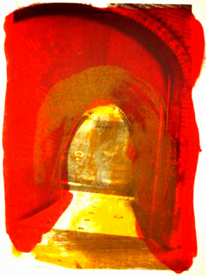 Rode poort 2 ; litho-copy-art