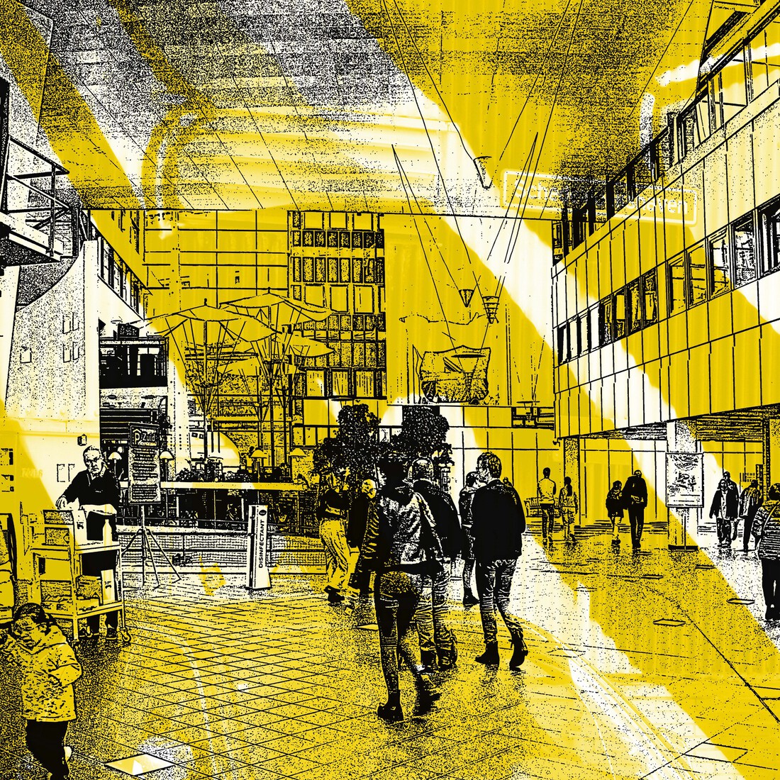 Hospital UMC Groningen. - digital art print
