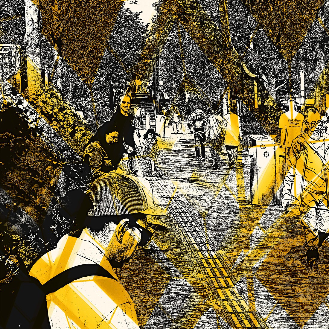 'Op het Zuidplein 2, Amsterdam'- digitale art-print