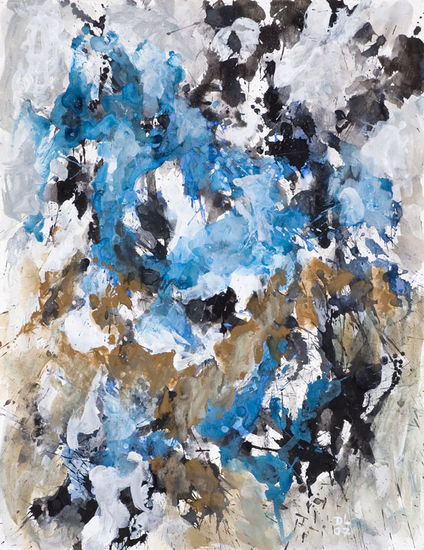 'Winter air' watercolor on paper gouache nr G.649