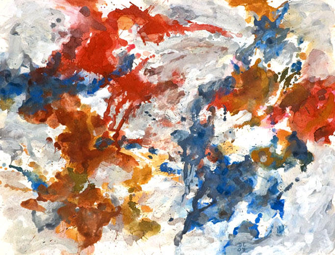 'Dynamics' watercolor nr G.627