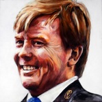 Portret koning Willem Alexander en Koningin Maxima. Zie hier mijn staatsie portret van Beatrix op TV bij Ivo Niehe 10 Januari 2016 http://www.npo.nl/tv-show/10-01-2016/AT_2048909?start_at=1347
