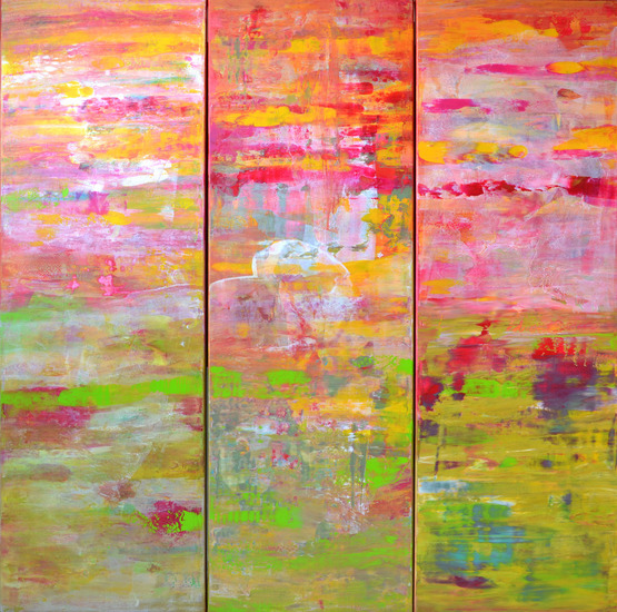 Pink horizon - Triptych