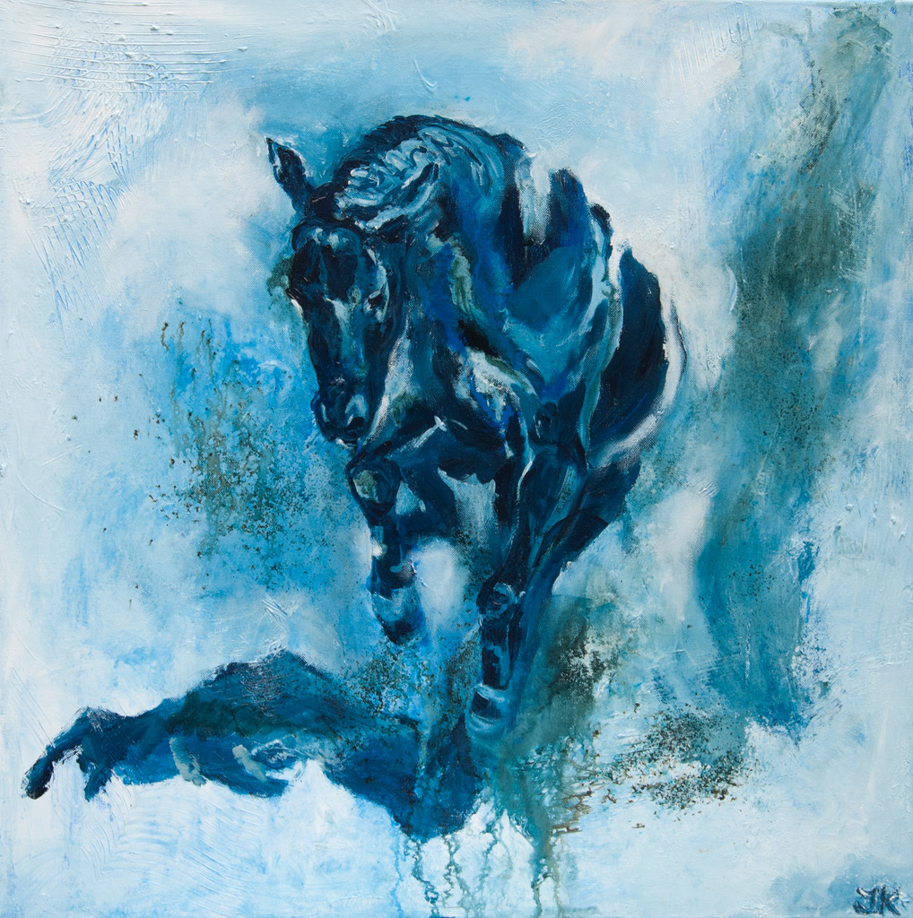 Blue horse