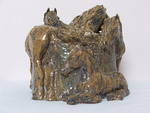 gebruikskeramiek met paarden