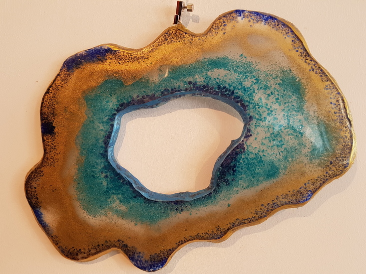 geode blauw goud