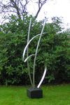 tuinbeelden modern tuinbeeld rvs rvs-tuinbeelden steen beton