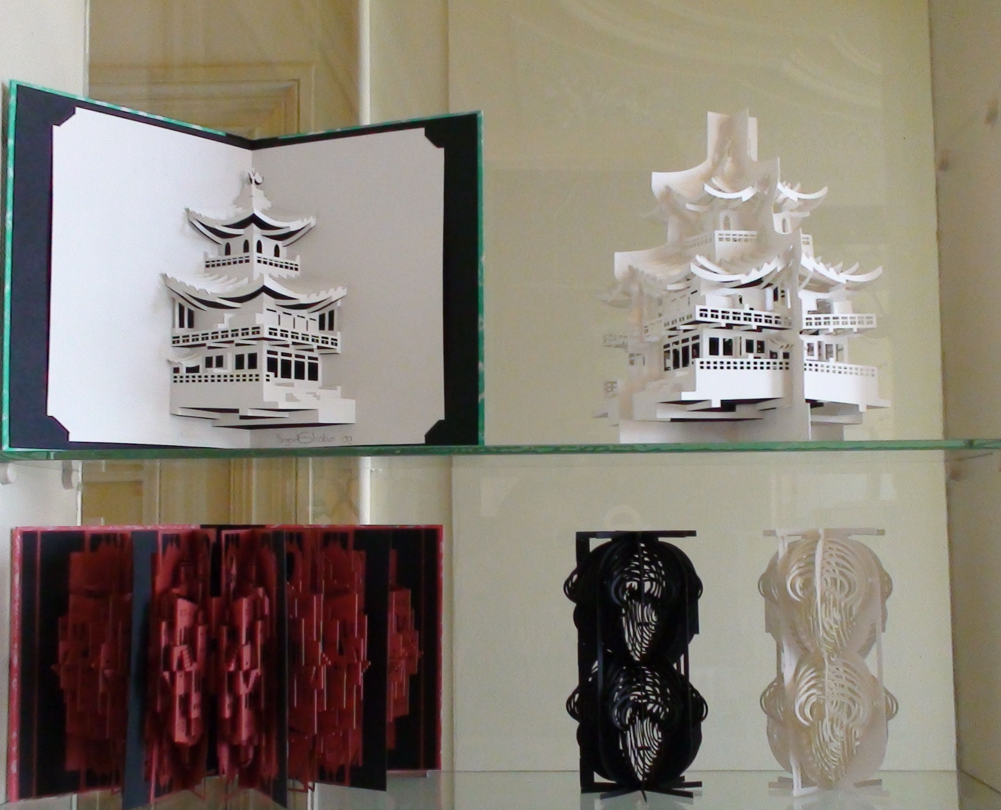 Top shelves showcase