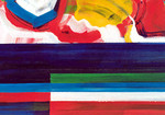 In deze serie, geschilderd met gouache op balsa hout, staat de ruimte van het Friese land centraal