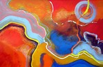 Abstract in rood