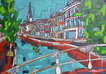De provincie waarin ik woon. Elke keer ontdek ik weer nieuwe plekjes, mooie gebouwen, lieve straatjes. Genoeg inspiratie voor een reeks stadsgezichten.