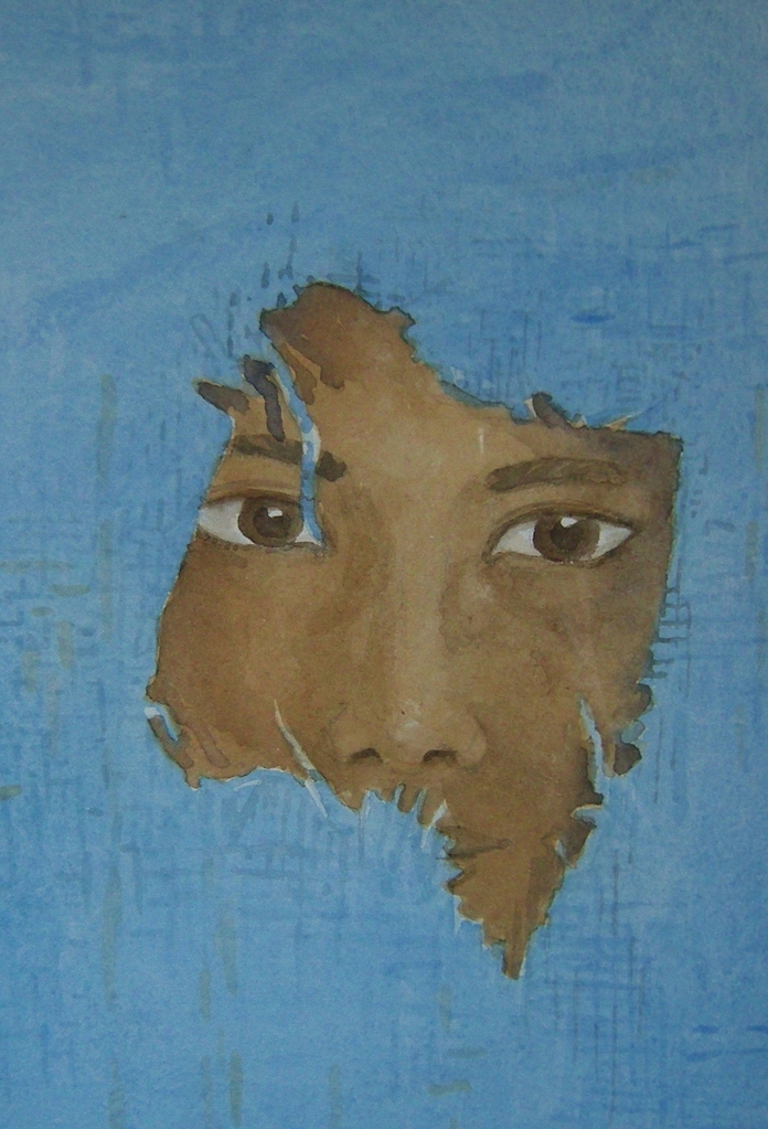 Aquarel P.27 DOORKIJKJE