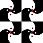 Schilderijen en grafisch werk vogels in zwart-wit