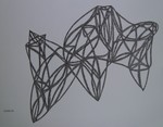 abstracte inkttekening
