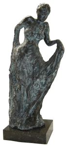 Sculpturing to me is the ultimate hand-crafting. Because of this, the work often literally grows under my hands, while I am working. Clay is the living material supreme, but stone also brings along her own guiding qualities, that help determine how a sculpture will come out in the end...