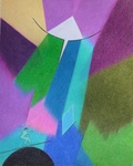 kleurptloodtekeningen Mijn werk is meestal abstract, maar ik voeg figuratieve elementen toe. Ik kies voor krachtige kleuren en heldere komposities.