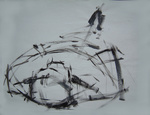 Sommige studies overtreffen het eindresultaat wat betreft spontaniteit. De kunst is het om op tijd te stoppen. Niet alle schilderijen zijn te koop, maar als je interesse hebt , stuur je een reactie via deze site. De meeste schilderijen zijn te koop voor ongeveer 300 euro.