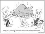 Serie of culinair cartoons