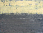 Kleine doeken meestel 40 x 50 cm. Abstracte landschapstudies.