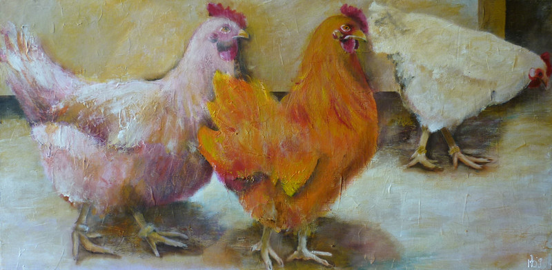 de 3 kippen