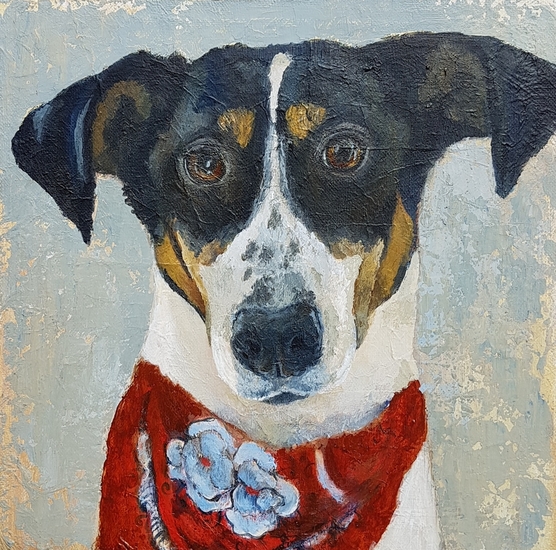Portret van Nikki met zakdoek