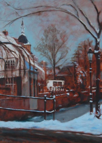 Dieventoren in sneeuw