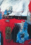 VOOR MINDER DAN 500 EURO EEN GROOT SCHILDERIJ, ze zijn tijdelijk in de kunstuitleen geweest en nu weer terug. Ik ga deze schilderijen erg voordelig verkopen ,ze zijn nog steeds goed en mooi ,maar ik ben nu met andere thema,s en kleuren bezig.