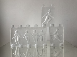 Glasblokken stapelbaar