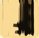 Kleinere vierkanten glasmozaiken bewerkt tot een minimalistisch werk. Te koop als foto