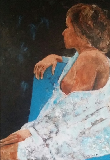 de blauwe stoel