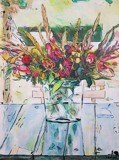 Bloemen in vaas