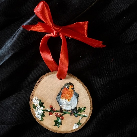 Kerstdecoratie roodborstje