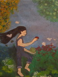 Voor het kinderboek 'Caatje' van auteur Trisha Kingma heb ik 24 illustraties gemaakt, allen met olieverf op doek.