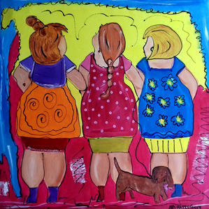 Dikke Dames schilderijen op canvas of hout