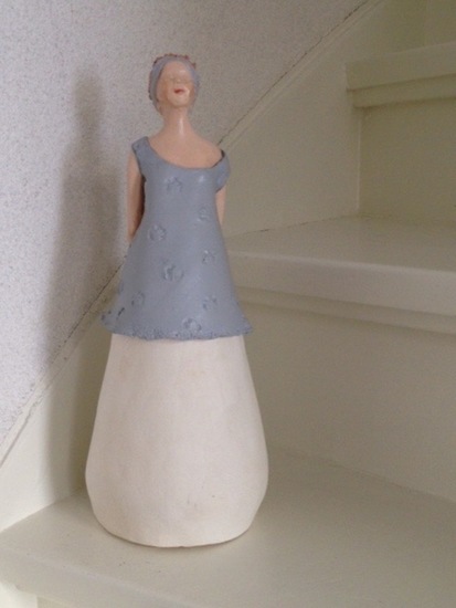 Vrouw in het blauw