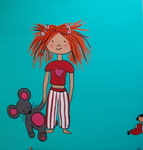 Onder de naam 'Josy' heb ik een aantal tekeningen en schilderijen voor kinderen gemaakt. Acryl op doek.
