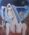Ouder waren meestal surealisische werken in navolging van Dali en andere surealistische meesters