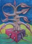 zowel portretten al fantasie werken in pastel